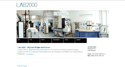 Desktop Screenshot of lab-2000.de